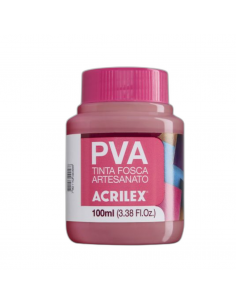 Pintura para Artesanía PVA Rosa Ciclamen 100ml, ACRILEX