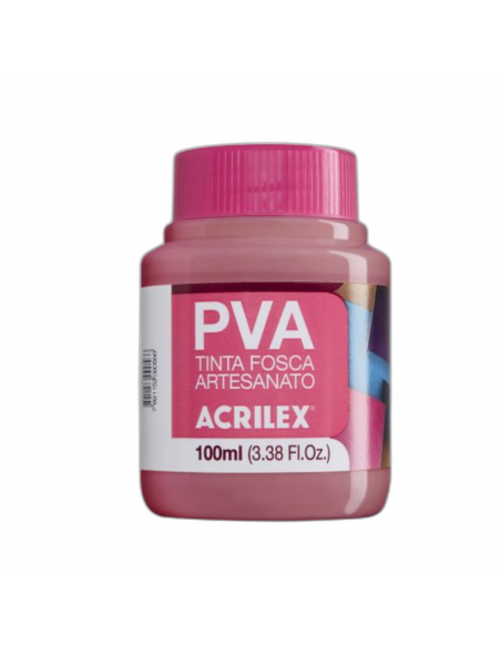 Pintura para Artesanía PVA Rosa Ciclamen 100ml, ACRILEX