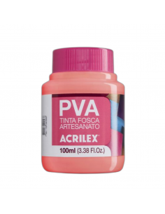 Pintura para Artesanía PVA Rosa Té 100ml, ACRILEX