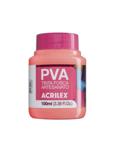 Pintura para Artesanía PVA Rosa Té 100ml, ACRILEX