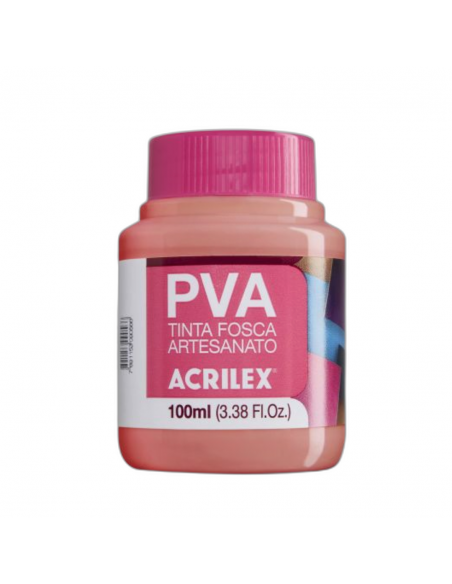 Pintura para Artesanía PVA Rosa 100ml, ACRILEX