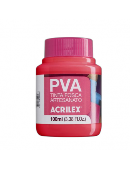 Pintura para Artesanía PVA Rosa Oscuro 100ml, ACRILEX