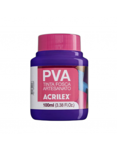 Pintura para Artesanía PVA Verde Hoja 100ml, ACRILEX