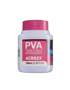 Pintura para Artesanía PVA Lila Bebé 100ml, ACRILEX