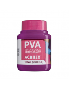 Pintura para Artesanía PVA Magenta 100ml, ACRILEX