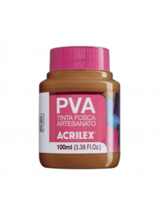 Pintura para Artesanía PVA Marrón 100ml, ACRILEX