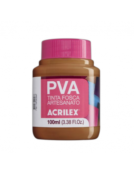 Pintura para Artesanía PVA Marrón 100ml, ACRILEX