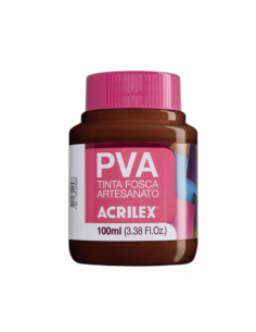 Pintura para Artesanía PVA Chocolate 100ml, ACRILEX