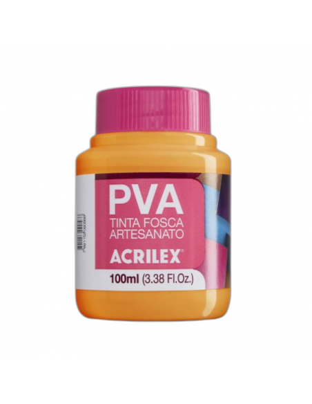 Pintura para Artesanía PVA Amarillo Cadmio 100ml, ACRILEX