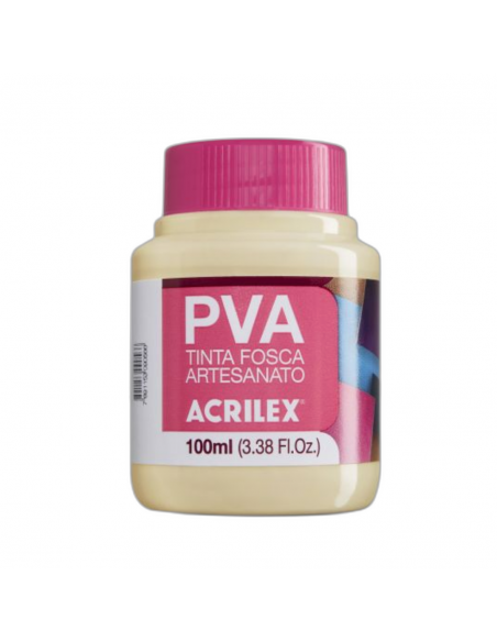 Pintura para Artesanía PVA Verde Hoja 100ml, ACRILEX