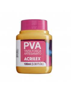 Pintura para Artesanía PVA Ocre Amarillo 100ml, ACRILEX