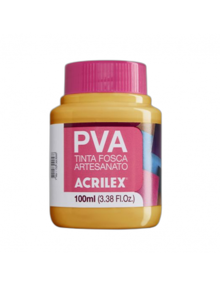 Pintura para Artesanía PVA Ocre Amarillo 100ml, ACRILEX