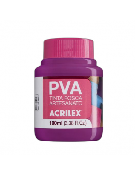 Pintura para Artesanía PVA Magenta 100ml, ACRILEX