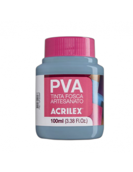 Pintura para Artesanía PVA Gris Lunar 100ml, ACRILEX