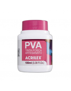 Pintura para Artesanía PVA Blanco 100ml, ACRILEX