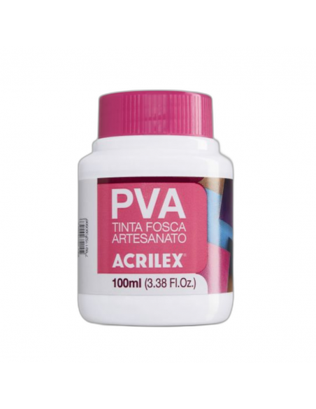 Pintura para Artesanía PVA Blanco 100ml, ACRILEX