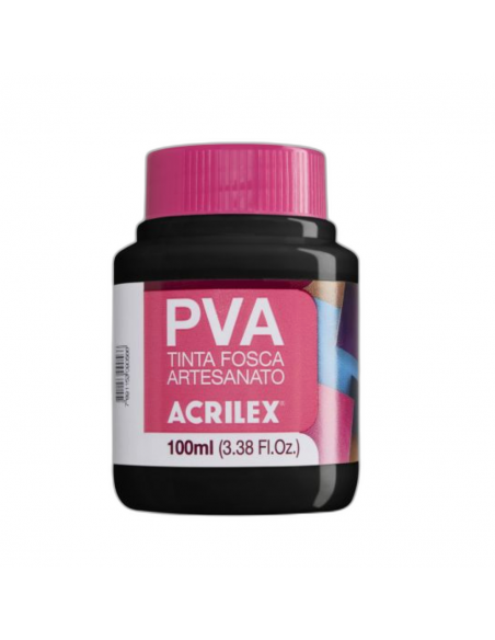 Pintura para Artesanía PVA Negro 100ml, ACRILEX