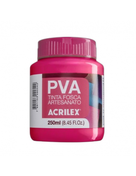 Pintura para Artesanía PVA Rosa Oscuro 250ml, ACRILEX