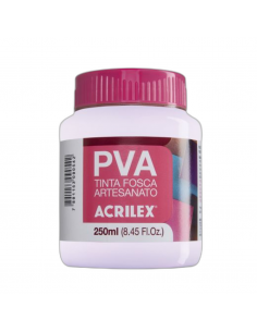Pintura para Artesanía PVA Rosa Bebé 250ml, ACRILEX