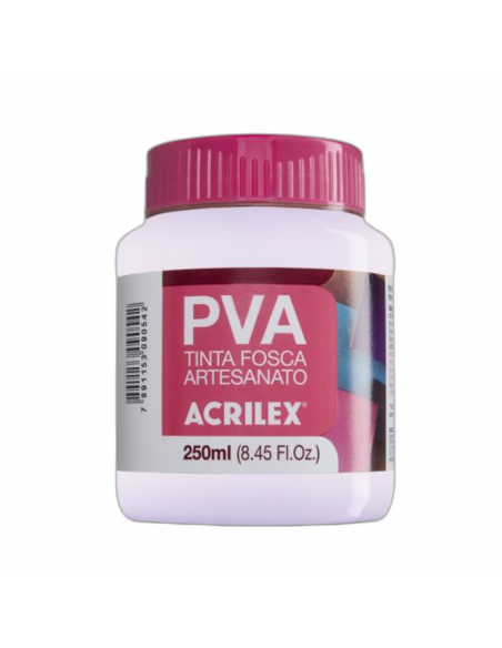 Pintura para Artesanía PVA Rosa Bebé 250ml, ACRILEX