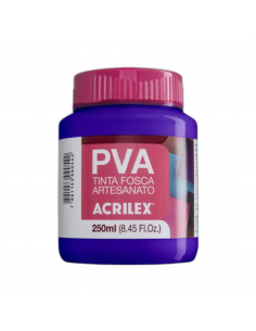 Pintura para Artesanía PVA Violeta  250ml, ACRILEX