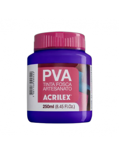 Pintura para Artesanía PVA Violeta  250ml, ACRILEX