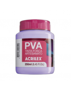 Pintura para Artesanía PVA Lila 250ml, ACRILEX