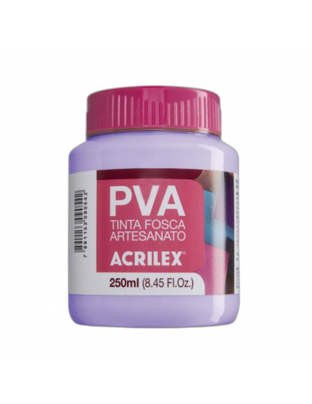 Pintura para Artesanía PVA Lila 250ml, ACRILEX