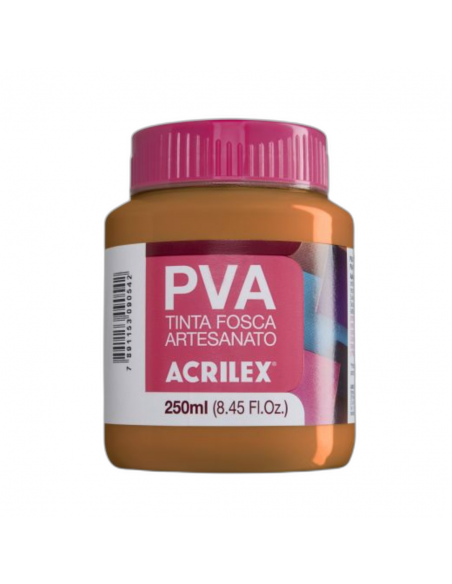 Pintura para Artesanía PVA Marrón 250ml, ACRILEX