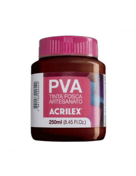 Pintura para Artesanía PVA Chocolate 250ml, ACRILEX