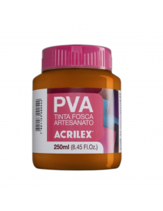 Pintura para Artesanía PVA Castaño Claro 250ml, ACRILEX
