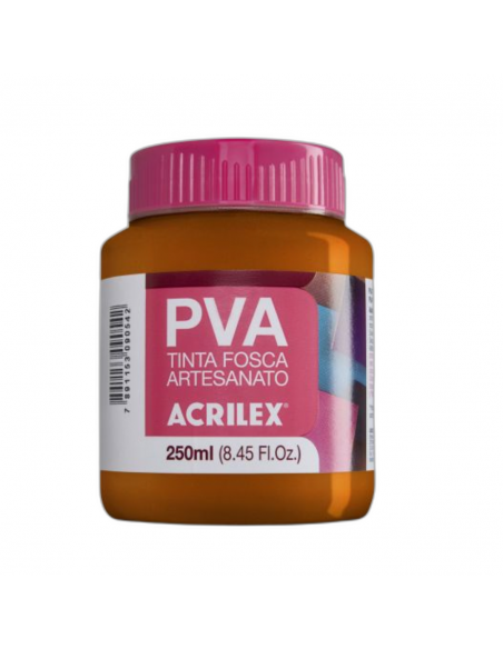 Pintura para Artesanía PVA Castaño Claro 250ml, ACRILEX