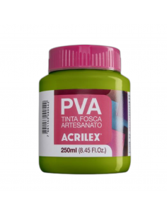 Pintura para Artesanía PVA Verde Oliva 250ml, ACRILEX
