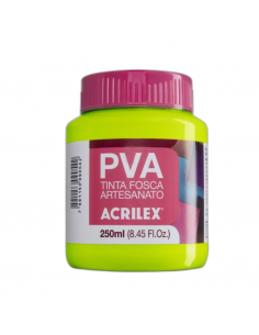 Pintura para Artesanía PVA Verde Manzana 250ml, ACRILEX