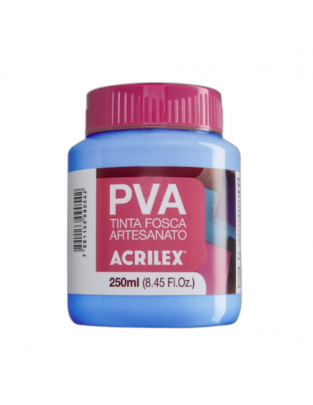 Pintura para Artesanía PVA Azul Country 250ml, ACRILEX