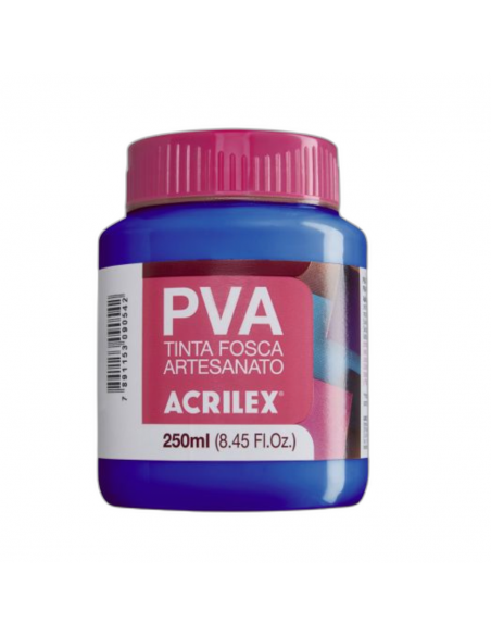 Pintura para Artesanía PVA Azul Turquesa 250ml, ACRILEX