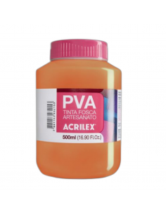 Pintura para Artesanía PVA Naranja 500ml, ACRILEX