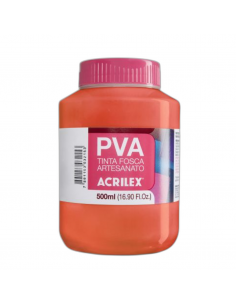 Pintura para Artesanía PVA Rojo Vivo 500ml, ACRILEX