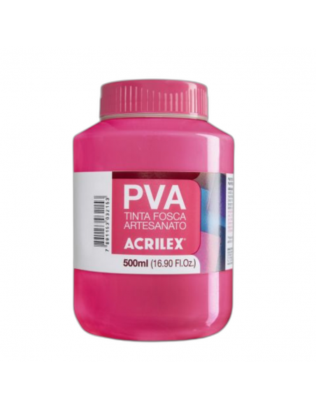 Pintura para Artesanía PVA Rosa Oscuro 500ml, ACRILEX