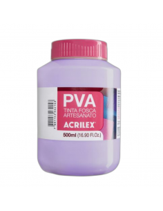 Pintura para Artesanía PVA Lila 500ml, ACRILEX
