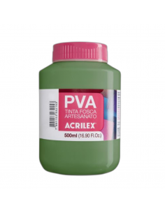 Pintura para Artesanía PVA Verde Musgo 500ml, ACRILEX