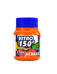 Pintura para Vidrio VITRO 150 Naranja, ACRILEX