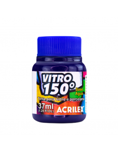 Pintura para Vidrio VITRO 150 Azul, ACRILEX