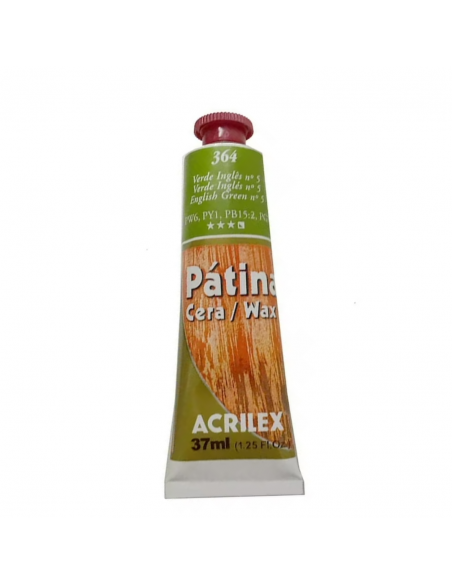 Patina en cera Verde Inglés 37ml, ACRILEX