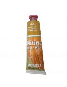 Patina en cera Ocre Amarillo 37ml, ACRILEX