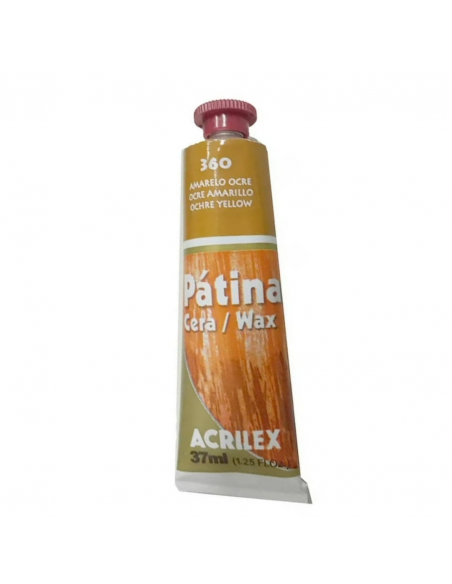Patina en cera Ocre Amarillo 37ml, ACRILEX