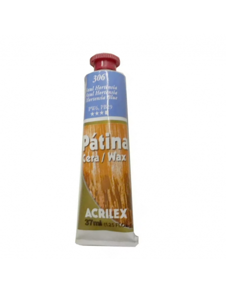 Patina en cera Azul Hortensia 37ml, ACRILEX