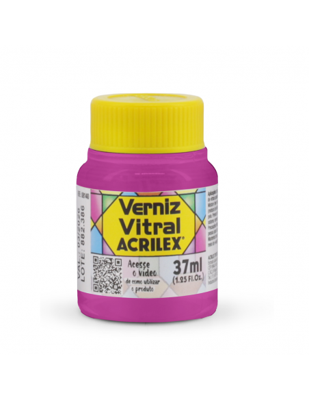 Barniz Vitral Violeta Cobalto 37 ML, ACRILEX