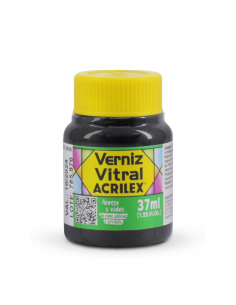 Barniz Vitral Verde Hoja 37 ML, ACRILEX
