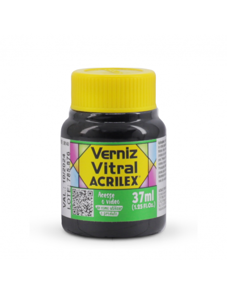 Barniz Vitral Verde Hoja 37 ML, ACRILEX